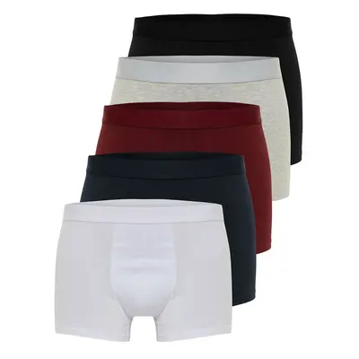 Trendyol Multicolored Multicolored Basic Pack Cotton Boxers