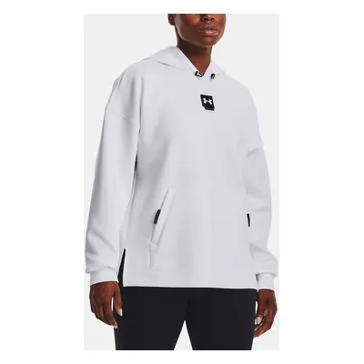 Under Armour Mikina Summit Knit Hoodie-WHT - Dámské