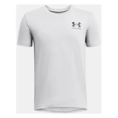 Under Armour Tričko UA B SPORTSTYLE LEFT CHEST SS-GRY - Kluci