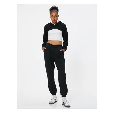 Koton Jogger Sweatpants Comfortable Cut Elastic Waist Pocket