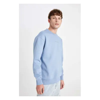 DEFACTO Boxy Fit Crew Neck Printed Sweatshirt