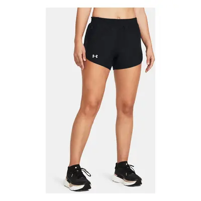 Under Armour Kraťasy UA Fly By 3'' Shorts-BLK - Dámské