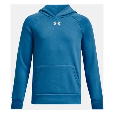 Under Armour Mikina UA Rival Fleece Hoodie-BLU - Kluci