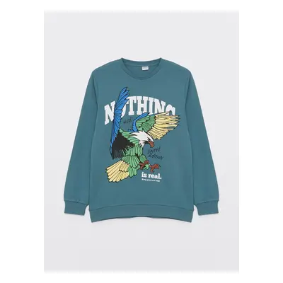 LC Waikiki Crew Neck Printed Long Sleeve Boys' T-Shirt