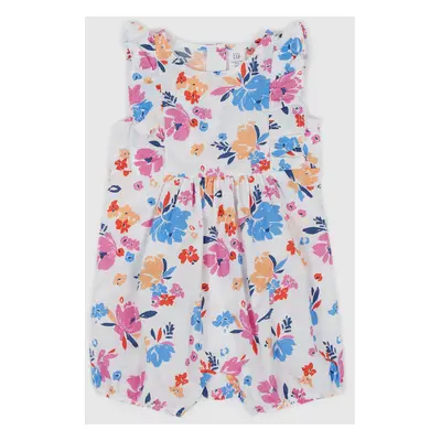 GAP Baby bavlněný overal floral - Holky