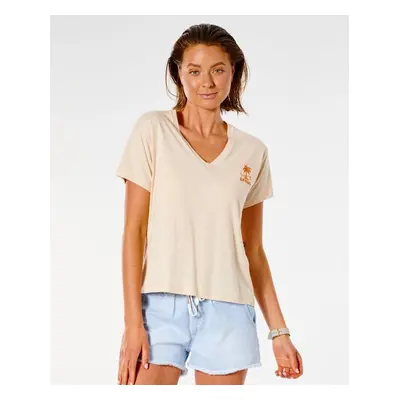 Tričko Rip Curl SWC V NECK TEE Nude