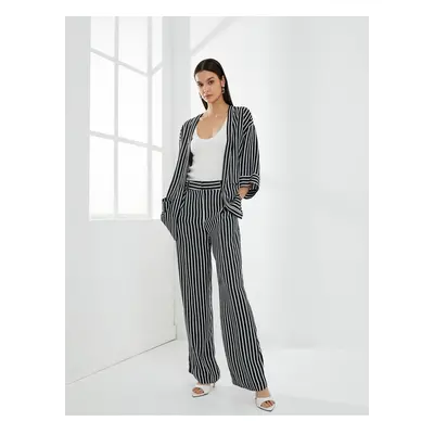 Koton Palazzo Trousers Wide Leg High Waist Pocket