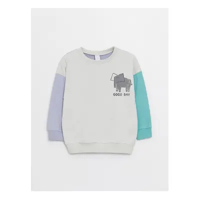 LC Waikiki Crew Neck Printed Baby Boy Sweatshirt