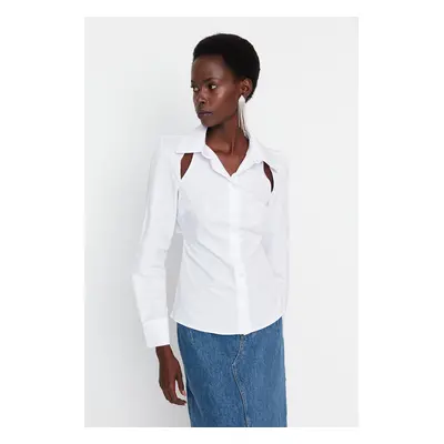 Trendyol White Detailed Shirt