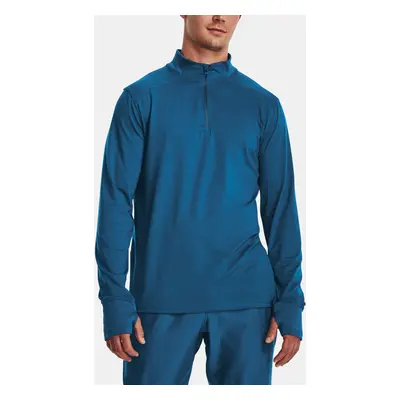 Under Armour Tričko QUALIFIER RUN 1/4 ZIP-BLU - Pánské