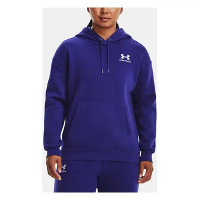 Under Armour Mikina Essential Fleece Hoodie-BLU - Dámské