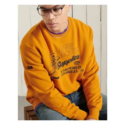 Superdry Mikina Workwear Crew Neck - Pánské