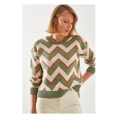 Bianco Lucci Women's Jacquard Sweater