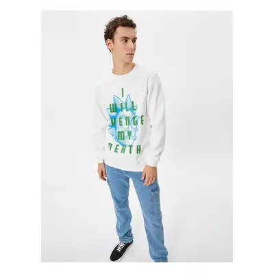 Koton Rick And Morty Sweatshirt Licensed Printed