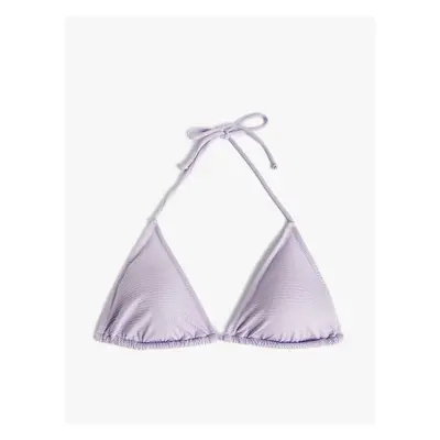 Koton Textured Covered Triangle Bikini Top