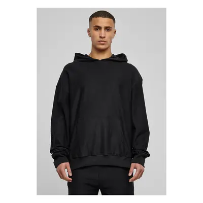 Rib Terry Boxy Hoody černá