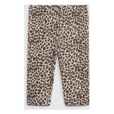 GAP Dětské organic capri legíny leopard - Holky