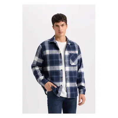 DEFACTO Regular Fit Plaid Long Sleeve Shirt