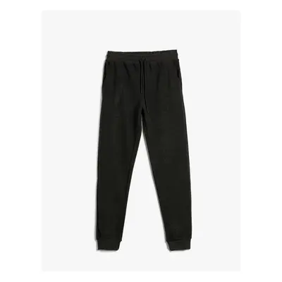 Koton Jogger Sweatpants Laced Waist Pocket Detailed