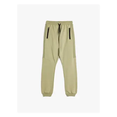 Koton Jogger Sweatpants Tied Waist Raised Cotton