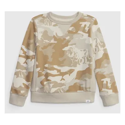 GAP Dětská mikina camo french terry - Kluci