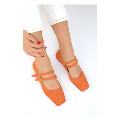 Soho Orange Suede Women's Flats