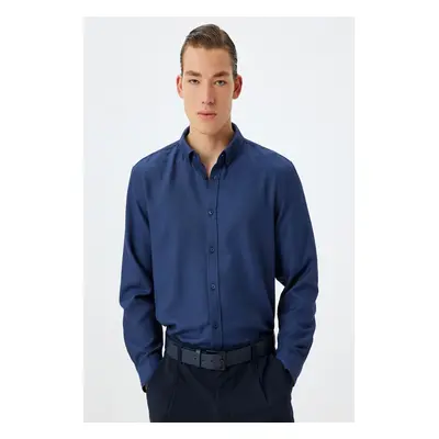 Koton Navy Blue Men's Adult Shirt