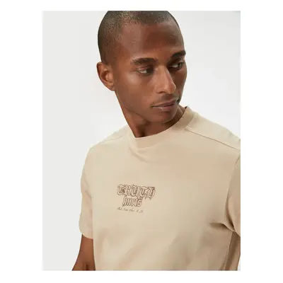 Koton Beige Men&#39;s T-Shirt