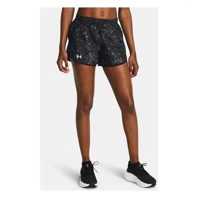 Under Armour Kraťasy UA Fly By 3'' Printed Shorts-BLK - Dámské