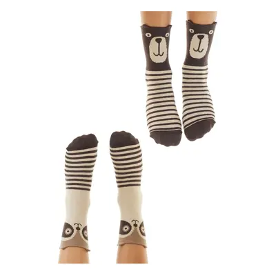 Denokids Bear and Raccoon Boys 2-Pack Socks Set