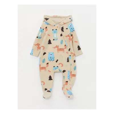 LC Waikiki Lcw Hooded Baby Boy Jumpsuit (0-12 MONTHS WITH BOOTIES, MONTHS WITHOUT BOOTIES)