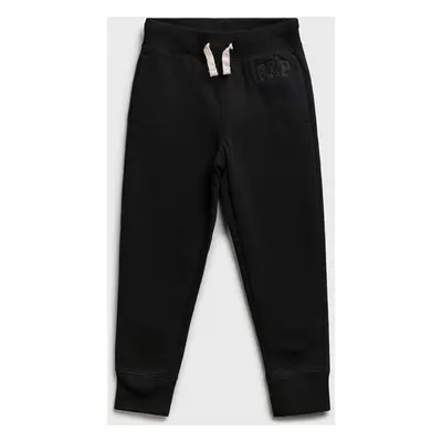 Černé klučičí dětské tepláky GAP Logo tonal joggers