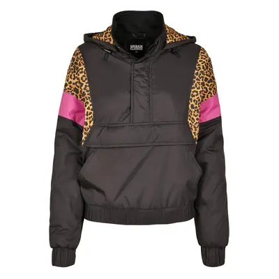 Dámská bunda AOP Mixed Pull Over Black/leo