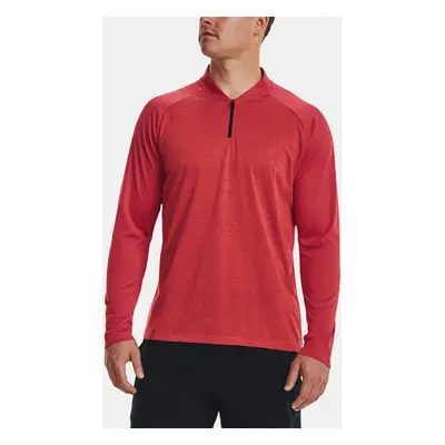 Under Armour Tričko UA Tech 2.0 Novelty 1/4 Zip-RED - Pánské