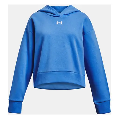 Under Armour Mikina UA Rival Fleece Crop Hoodie-BLU - Holky