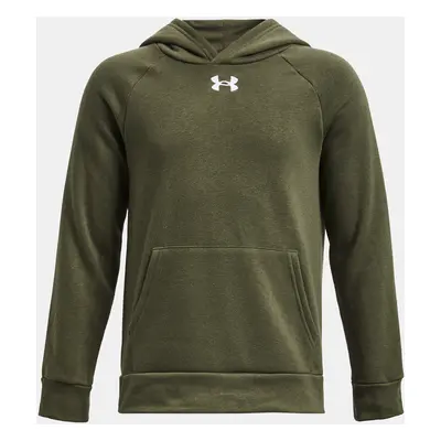 Under Armour Mikina UA Rival Fleece Hoodie-GRN - Kluci