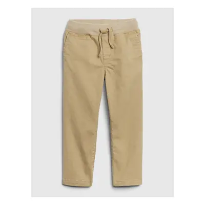 GAP Dětské kalhoty khaki stretch - Kluci