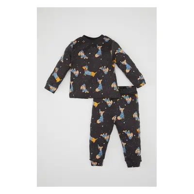 DEFACTO Baby Boy Patterned Long Sleeve Pajama Set