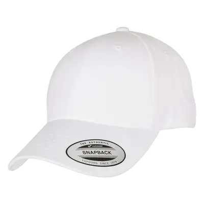 Prémiová zahnutá kšiltovka Snapback Cap bílá