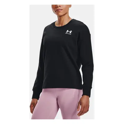 Under Armour Mikina Rival Fleece Oversize Crew-BLK - Dámské