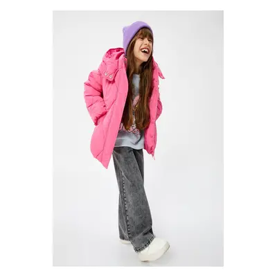 Koton Girl Pink Coat