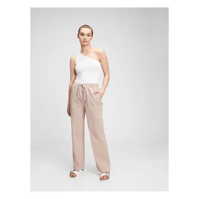 GAP Kalhoty rib combo pull-on wide leg - Dámské