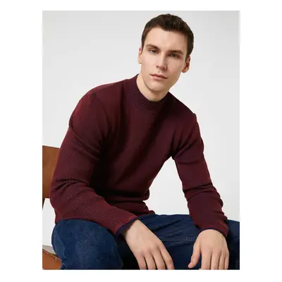 Koton Basic Knitwear Sweater Half Turtleneck Slim Cut