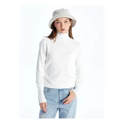 LC Waikiki Turtleneck Plain Long Sleeve Women's Knitwear Sweater