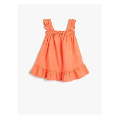 Koton Girls' Shoulder Frilly T-Shirt