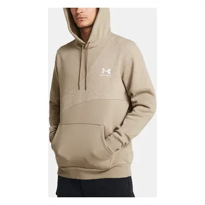 Under Armour Mikina UA Essential Flc Blocked HD-BRN - Pánské