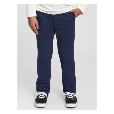 GAP Dětské kalhoty uniform straight chinos - Kluci