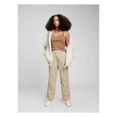 GAP Teen kalhoty chinos khaki - Holky