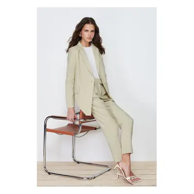 Trendyol Khaki Blazer Jacket-Pants Woven Two Piece Set