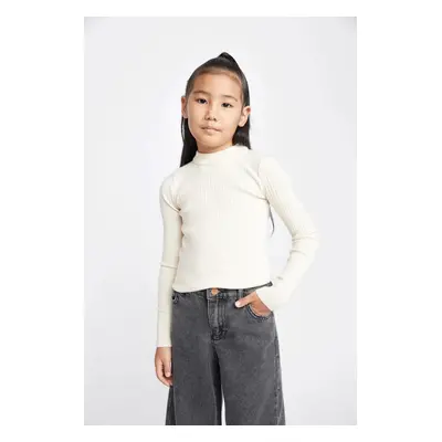 DEFACTO Girl's Crew Neck Knitwear Sweater